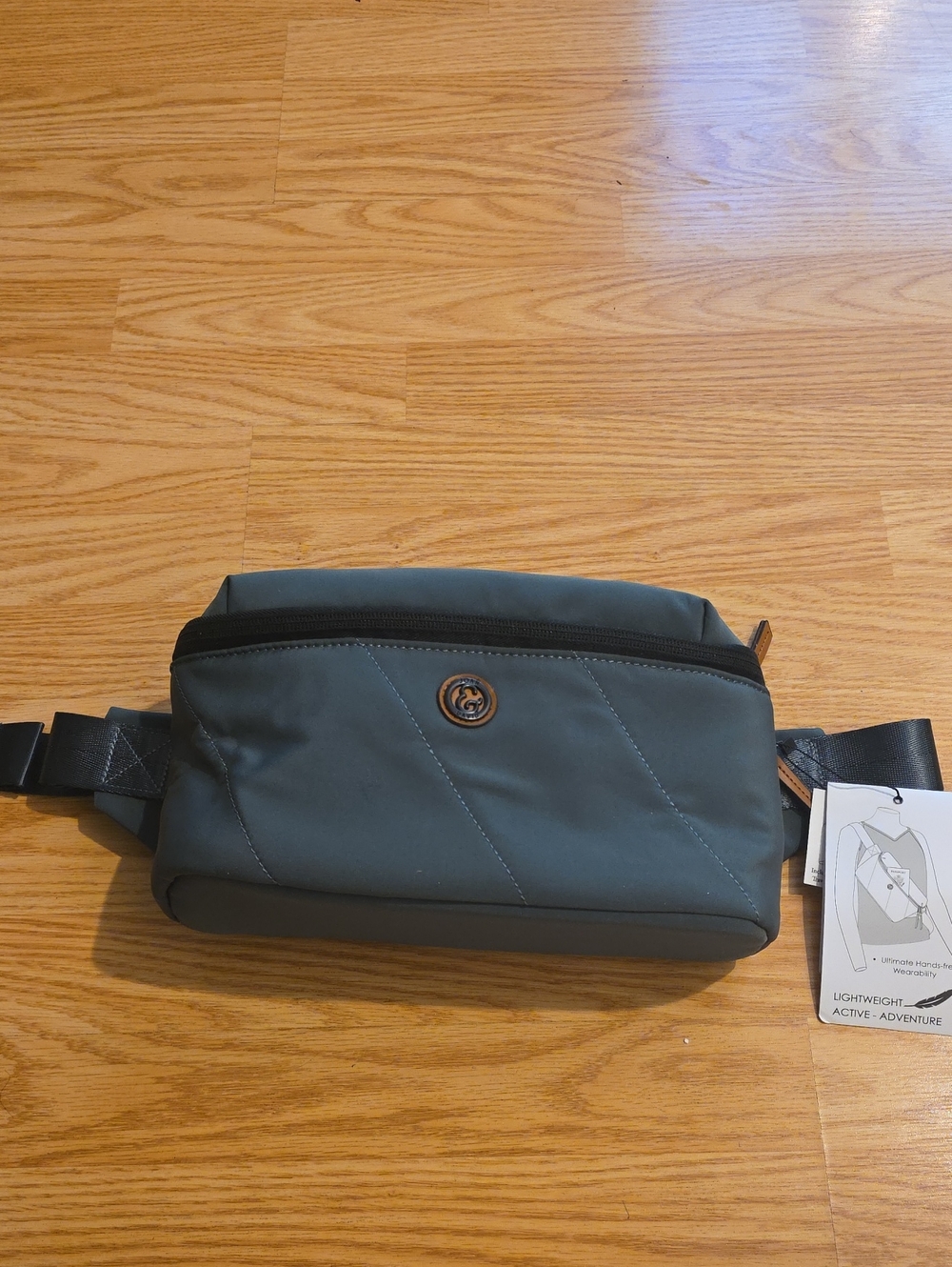 Joan & David Slate Green Travel Waist Bag